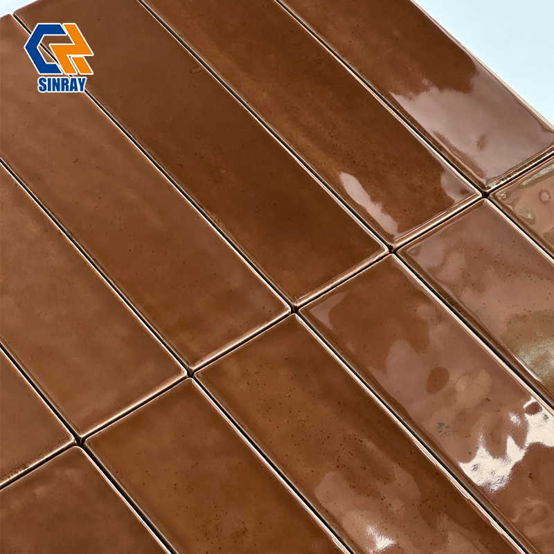 Hand Crafted Colorful Glazed Hand Tiles, Unique Irregular Shape Art Wall Tiles Anti-Water Easy Clean For Villa Shower Wall Restaurant Accent Wall