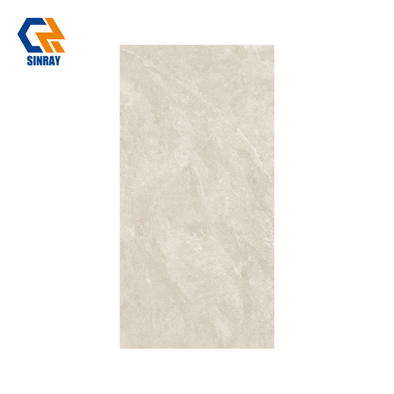 MS12L Stain Repellent High Luster Glazed Porcelain Tiles 600*1200mm, Water Resistant Interior Floor Covering Porcelain Tiles