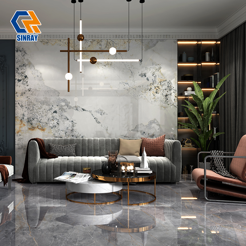 ZS90260-213 Modern Minimalist Sintered Stone Countertop Panels, Non-Porous Simple Daily Cleaning Stone Slabs Perfect for Household Custom Furniture Tops