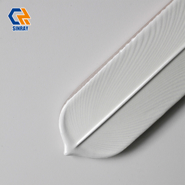  Hand-Glazed Irregular Edge Gloss Wall Tiles Non-Porous Stain Resistant For Kitchen Backsplash Shower Niche Fireplace Surround Resort Hotel Interior 