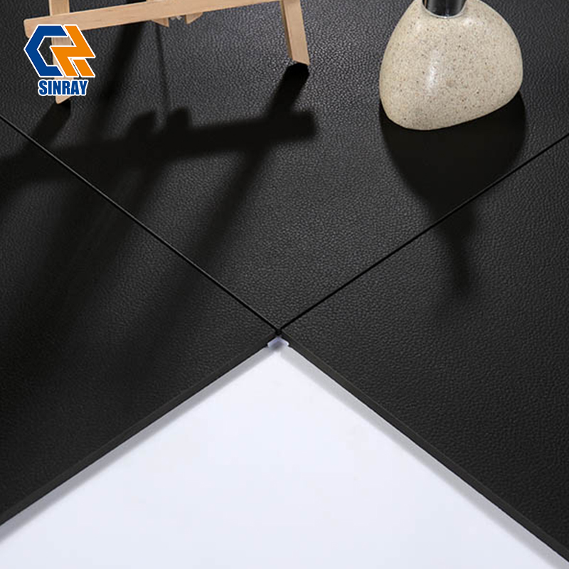 BM6002 Bulk Supply Indoor Outdoor Black Porcelain Tiles, Multiple Surface Textures Durable Black Stone for Large Real Estate Renovation Projects