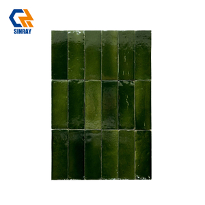 Terracotta Cracked Ice Tile Collection, Natural Delicate Craquelure Texture Waterproof Stain Resistant for Kitchen Backsplash Shower Niche Fireplace