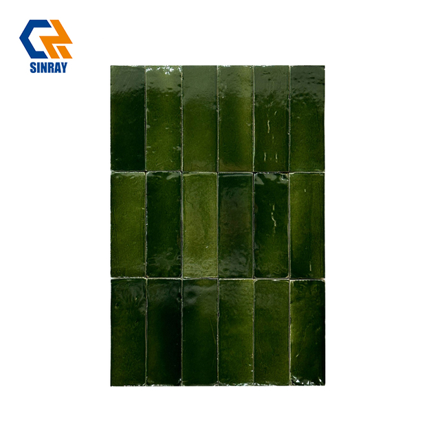 Terracotta Cracked Ice Tile Collection, Natural Delicate Craquelure Texture Waterproof Stain Resistant for Kitchen Backsplash Shower Niche Fireplace