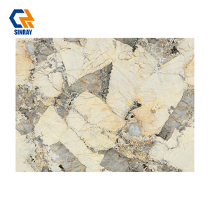 ZS927129 Food-Grade Anti-Bacterial Sintered Stone Compact Surfaces, Acid Alkali Resistant Stain Repellent Easy-Clean Sheets for Bathroom Vanity Tops, Dining Tables and Kitchen Islands