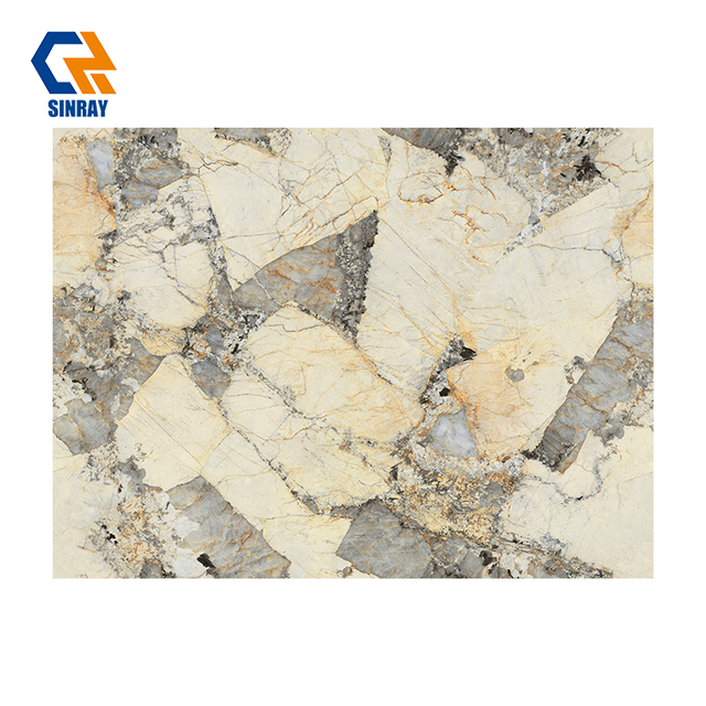 ZS927129 Food-Grade Anti-Bacterial Sintered Stone Compact Surfaces, Acid Alkali Resistant Stain Repellent Easy-Clean Sheets for Bathroom Vanity Tops, Dining Tables and Kitchen Islands