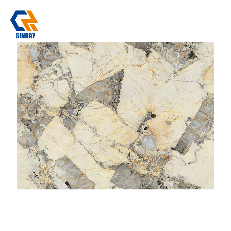 ZS927129 Food-Grade Anti-Bacterial Sintered Stone Compact Surfaces, Acid Alkali Resistant Stain Repellent Easy-Clean Sheets for Bathroom Vanity Tops, Dining Tables and Kitchen Islands