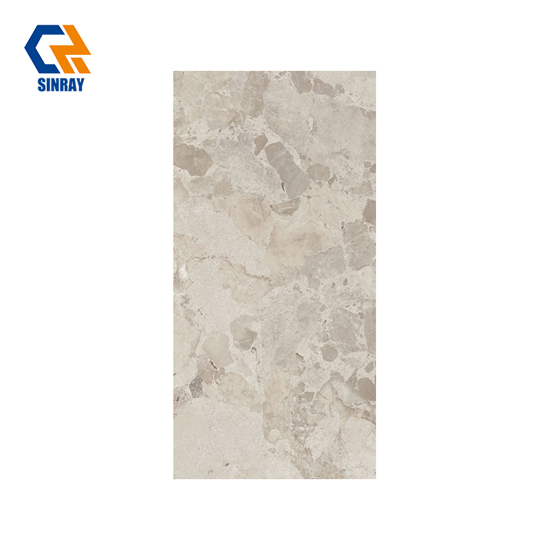 12CM01 600×1200mm High Gloss Glazed Porcelain Floor Tile | Anti-Stain Wear Resistant Interior Wall & Floor Porcelain Tiles