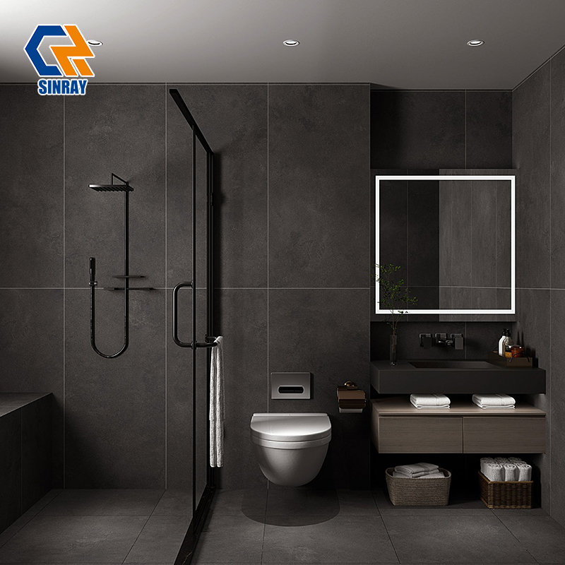CM61261 600x1200mm High Gloss Glazed Porcelain Floor Tiles, Stain And Abrasion Resistant Interior Dual Use Wall Floor Tiles