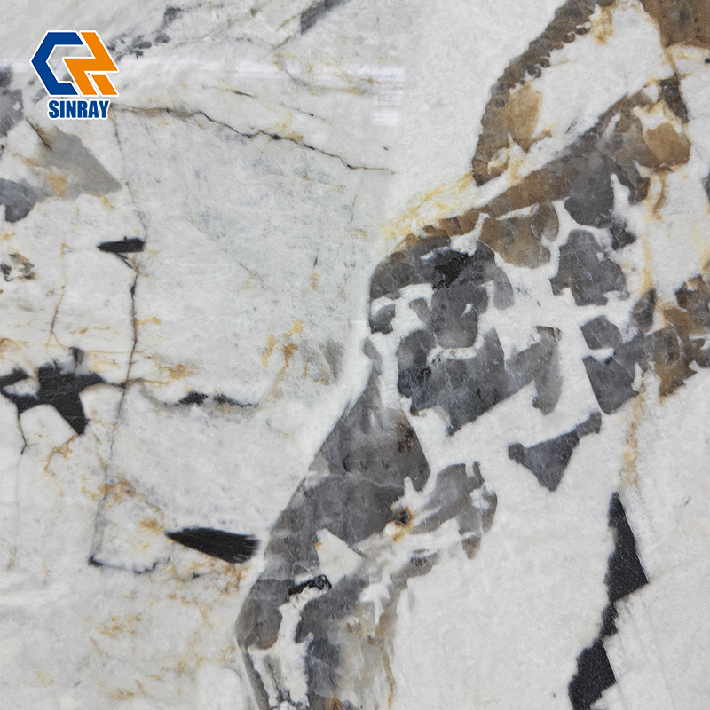 YZD2609S17 Heavy Duty Sintered Stone Countertop Slabs, Mohs 7 Hardness Heatproof Non-Stain Large Format Panels For Contractor Bulk Engineering Orders