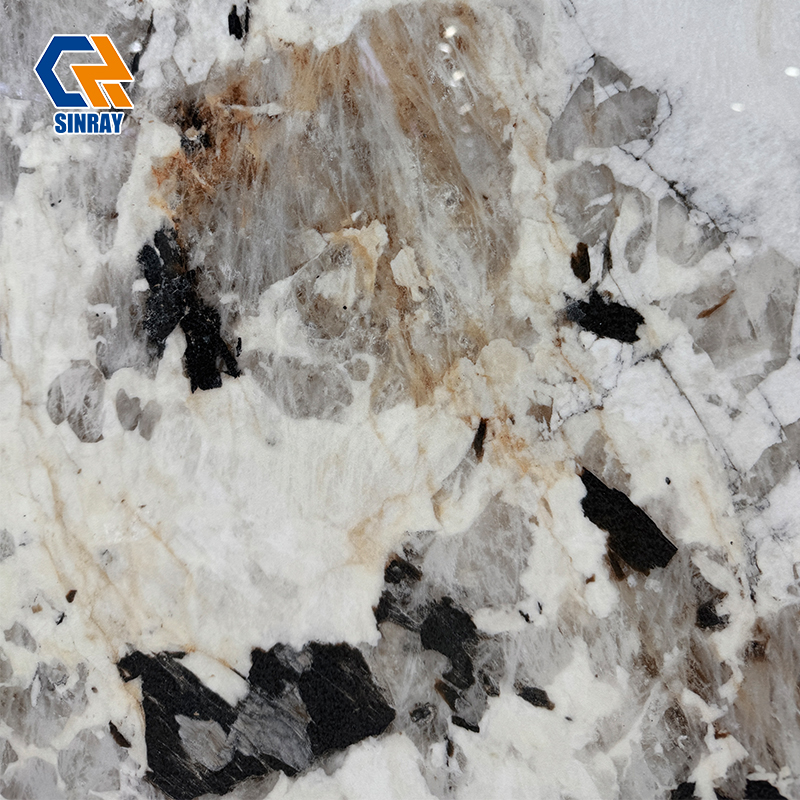 80260TRS-715 800x2600mm High Hardness Sintered Stone Surfaces, Zero Water Absorption Wear Resistant Large Slabs For Indoor & Outdoor Construction Projects