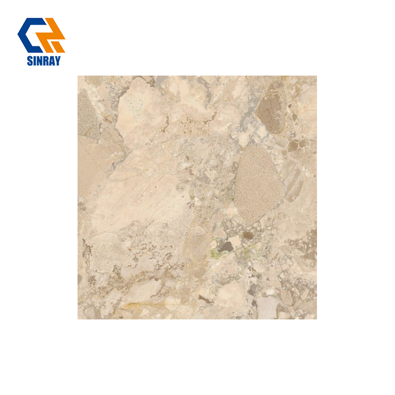 60SA01 600*600mm Full Body High Gloss Glazed Porcelain Tiles, Anti-Stain Water Repellent Decorative Tiles for Indoor Space Remodeling and Decoration