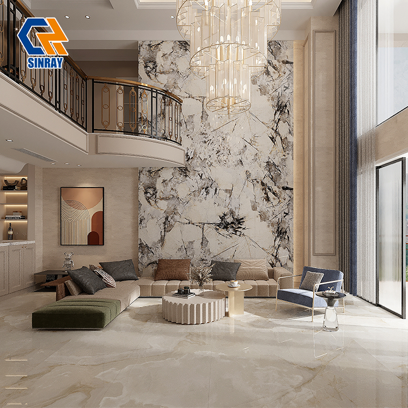 80260TRS-716 800x2600mm Large Format Sintered Stone Slabs, Heat & Stain Resistant Scratch Proof Porcelain Slab For Kitchen Countertop Wall Cladding Floor Decoration