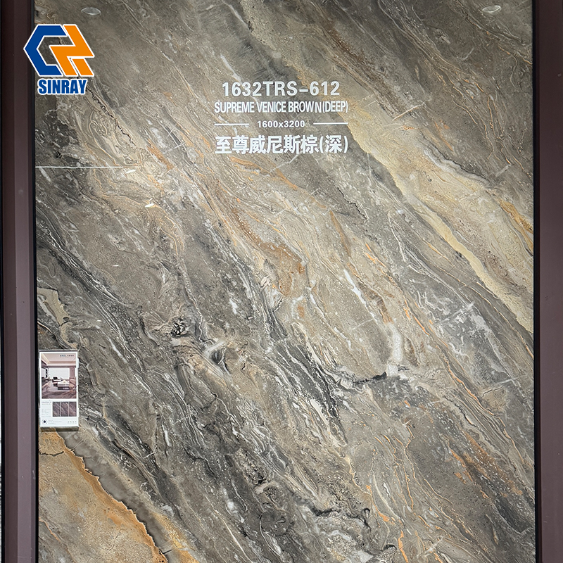 1632TRS-612 Factory Direct Custom Machining Sintered Stone Slabs, Multiple Marble Texture Options Heavy Duty Stone Panels for Global Decoration Contractors Bulk Purchase