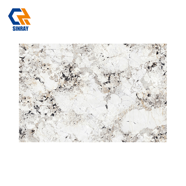 90180TRS-715 High Temperature Resistant Sintered Stone Slabs, Anti-Fouling Stain Repellent Compact Stone Panels Ideal for Bar Tops and Cooking Counter Surfaces