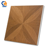 Rustic Modern 600x600mm 9mm Thick Anti Slip Acid Resistant Solid Wood Imitation Texture Interior Floor Wall Tiles Anti Bacterial