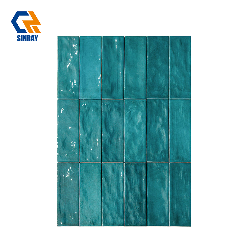 Authentic Handmade Moroccan Zellige Clay Tiles, Traditional Fez Artisan Hand-Glazed Irregular Edge Gloss Wall Tiles Waterproof For Kitchen Backsplash Shower Niche Fireplace Surround Decor
