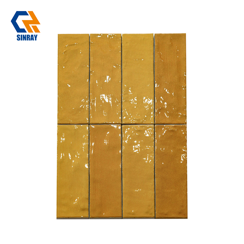 Hand-Chiseled Moroccan Zellige Decor Wall Tiles, Unique Wavy Gloss Glaze Non-Porous Clay Tiles Suitable For Boutique Hotel Spa Cafe Bar Feature Wall Cladding Projects
