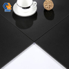 BM6001 Stylish Solid Black Porcelain Wall Floor Tiles, Moisture Proof Spill Resistant Dark Tiles Matching Light Cabinets & White Wall Decor