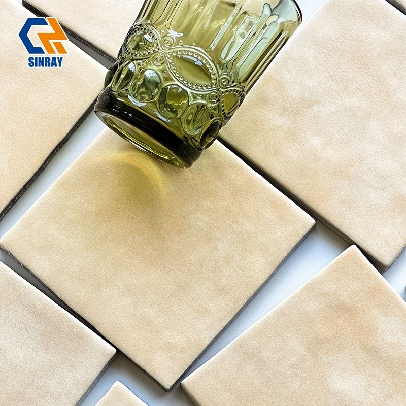 Bejmat Zellige Subway Wall Tiles, Hand Chiseled Irregular Edges Glossy Glaze Non-Porous Ceramic Tiles For Boutique Hotel Restaurant Spa Wall Cladding