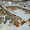ZS927123 Natural Marble Texture Sintered Stone Compact Surfaces, Anti-Bacterial Food-Grade Stain Repellent Slabs for Kitchen Islands, Wash Vanities and Custom Furniture Tops
