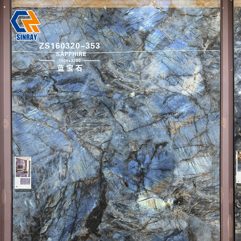 ZS160320-353 Smooth Stain Repellent Hard Stone Boards for Luxury Hotel Lobby Feature Walls, Bar Counters and High-End Residential Interior Design