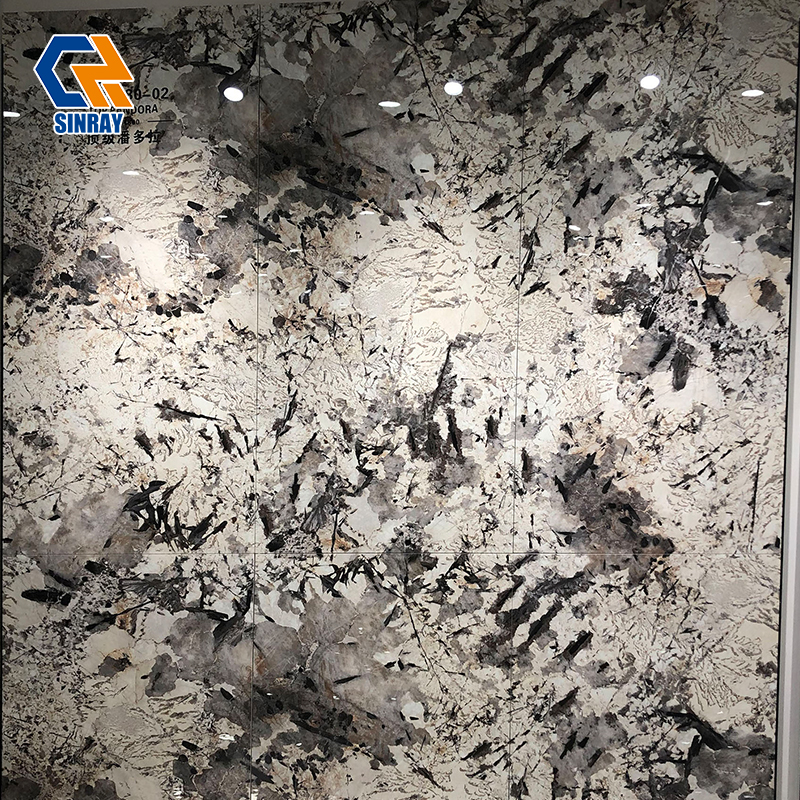 ZS90180-002 Matte Anti-Fingerprint Sintered Stone Panels, Wear Resistant Low Maintenance Stone Slabs for Modern Residential and High-Traffic Public Areas