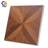 Rustic Modern 600x600mm 9mm Thick Anti Slip Acid Resistant Solid Wood Imitation Texture Interior Floor Wall Tiles Anti Bacterial