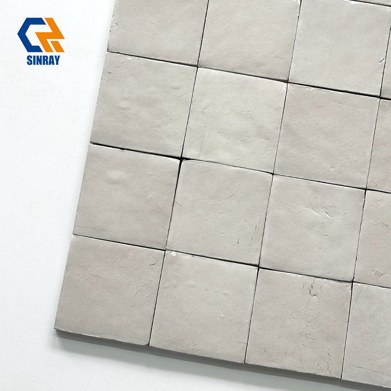 Handmade Rustic Cracked Terracotta Accent Wall Tiles, Waterproof Aged Texture Clay Tiles For Kitchen Backsplash Bathroom Shower Niche Decor