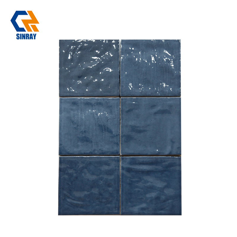 Unique Textured Handmade Moroccan Zellige Accent Wall Tiles, Gloss Color Variation Waterproof Decor Tiles Perfect For Farmhouse Mediterranean Kitchen Remodel