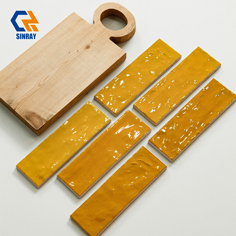 Hand-Chiseled Moroccan Zellige Decor Wall Tiles, Unique Wavy Gloss Glaze Non-Porous Clay Tiles Suitable For Boutique Hotel Spa Cafe Bar Feature Wall Cladding Projects