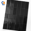 Midnight Black Bejmat Zellige Subway Tiles, Hand-Glazed Dark Moroccan Clay Tiles Oil Coffee Stain Proof For Bar Counter Background Hotel Lobby Feature Walls