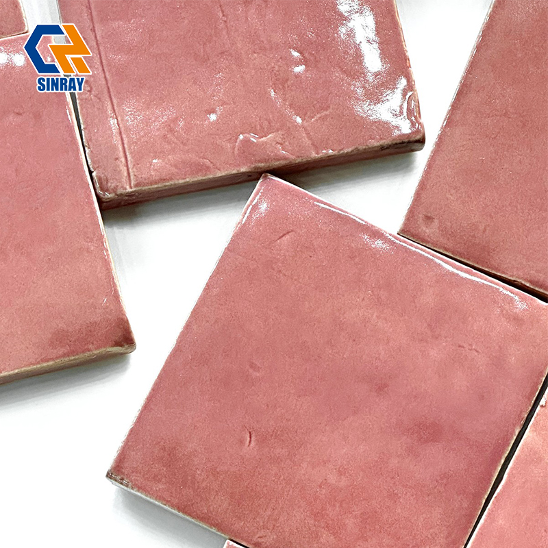 Vintage Hand-Glazed Ice Crack Terracotta Tiles, Easy-to-Clean Artisan Clay Wall Panels for Apartment Shower Niches, Fireplace Surrounds & Entryway Decor
