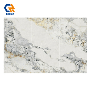 ZS90180-213 Large Through-Body Sintered Stone Slabs, High Mohs Hardness Anti-Scratch Heat Resistant Non-Porous Stone Panels for Countertops, Wall Panels and Indoor Flooring