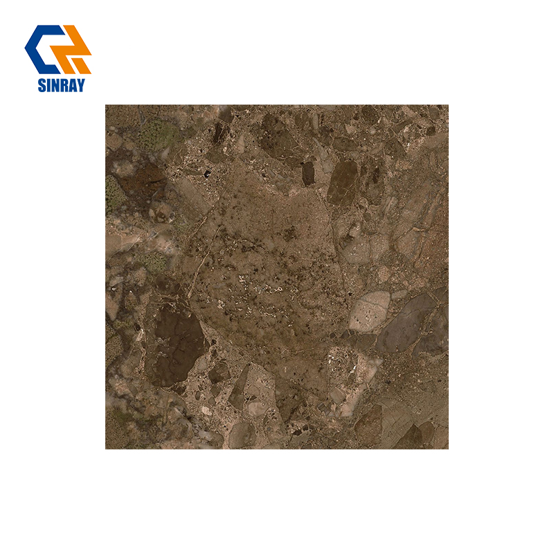 60SA01 600*600mm Full Body High Gloss Glazed Porcelain Tiles, Anti-Stain Water Repellent Decorative Tiles for Indoor Space Remodeling and Decoration