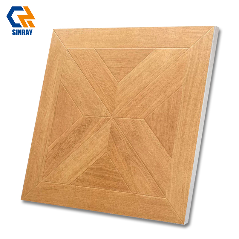 Wear‑Resistant Modern Rustic Wood Grain Antibacterial Interior Tile, Dark Anthracite Matte Non‑Slip Home Border Tiles