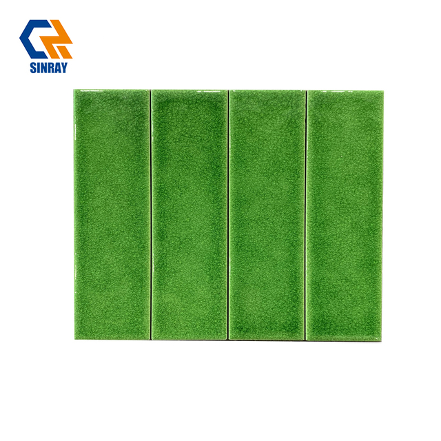 Bulk Supply Handmade Double-Fired Ice Crack Terracotta Tiles, Square Subway Two Formats Waterproof Artisan Wall Tiles For Large Real Estate Whole House Renovation Villa Engineering Projects