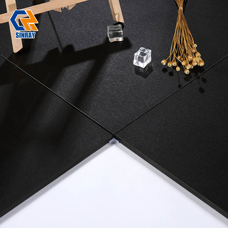 BM6003 Foshan Factory Direct Custom Size Solid Black Porcelain Tiles, Bulk Supply Wearproof Black Wall Floor Tiles For Global Construction Contractors Large Project Orders