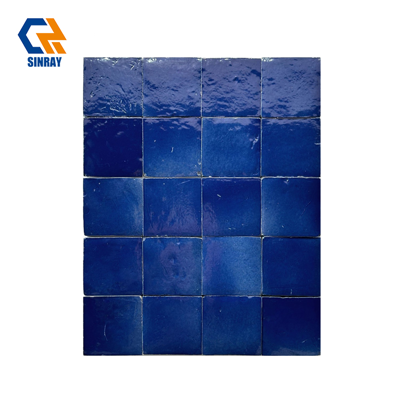 Bulk Supply Double-Fired Handmade Ice Crack Terracotta Tiles, Square and Subway Two Sizes for Large Real Estate Whole-House Villa Engineering Matching Packages