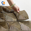 Forest Green Banana Leaf Hand Pressed Clay Tiles, Aged Crackle Glaze Unique Tactile Texture Decor Wall Panels For Cafe B&B Boutique Hotel Tropical Accent Wall Projects