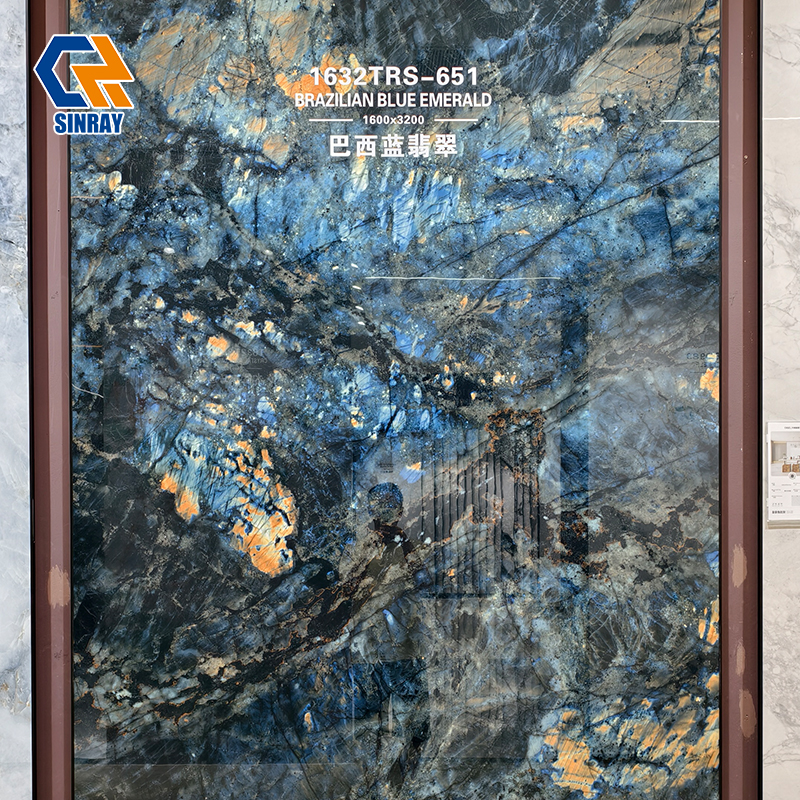 1632TRS-651 Commercial Project Grade Sintered Stone Compact Surfaces, Chemical & Stain Resistant Large Format Stone Sheets for Shopping Center, Restaurant and Office Renovation Works