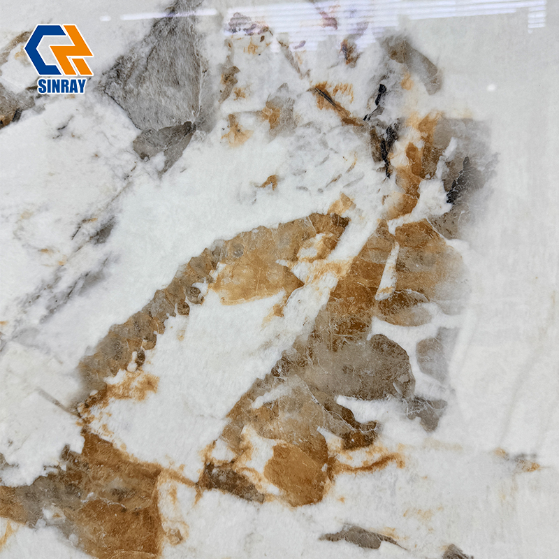 ZS80260-908 800x2600mm Large Format Sintered Stone Slabs, Heat & Stain Resistant Scratch Proof Porcelain Slab For Kitchen Countertop Wall Cladding Floor Decoration