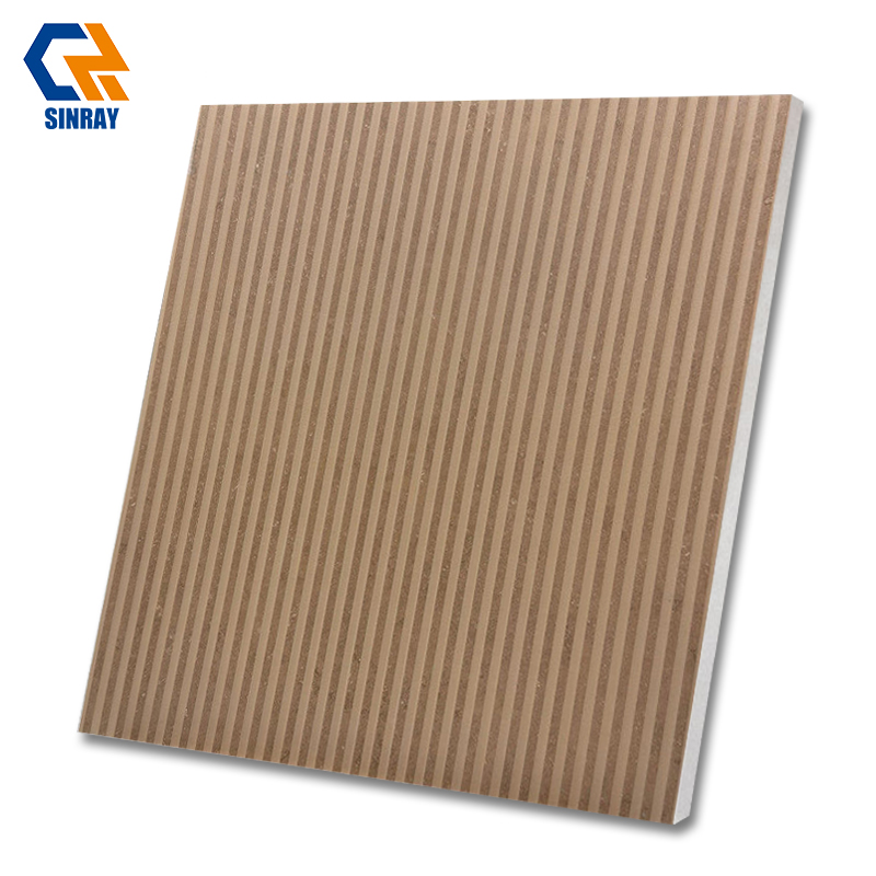 Rustic Matte Wood Grain Modern Anti-Slip Floor & Wall Tiles 9mm Thick 800x800mm for Villa Bathroom Room Borders & Accents