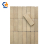 Square & Subway Format Cracked Ice Terracotta Tiles, Natural Earthy Burnt Orange & Cream Shades Mold-Proof Wall Tiles for Boutique Hotel Spa Resort Renovation Projects