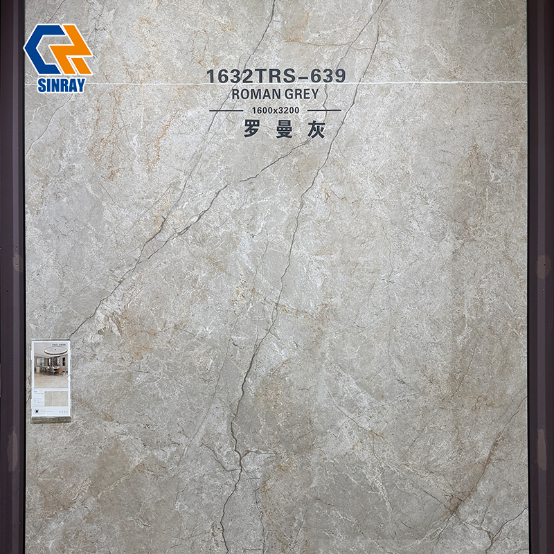 1632TRS-632 Wholesale Indoor Outdoor Dual-Use Sintered Stone Slabs, Gloss & Matte Surface Choices Durable Stone Panels for Large-Scale Real Estate Whole-House Refurbishment