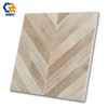 Modern Rustic Wood Grain Antibacterial Interior Tiles 9mm Dark Anthracite Matte Surface Wear-Resistant Non-Slip Apartment Room