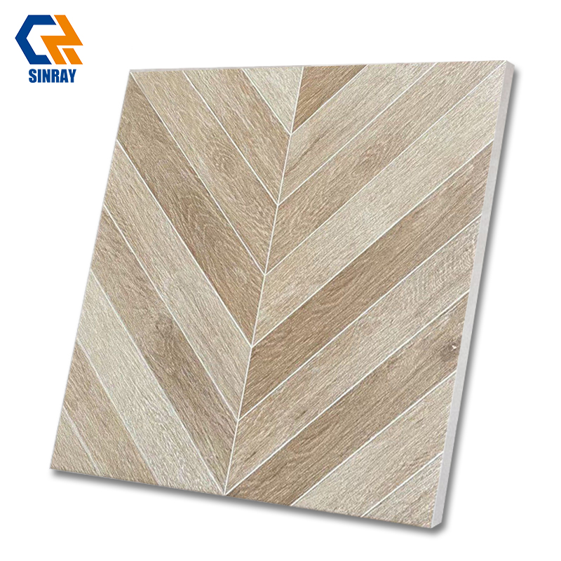 Modern Rustic Wood Grain Antibacterial Interior Tiles 9mm Dark Anthracite Matte Surface Wear-Resistant Non-Slip Apartment Room
