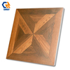 Rustic Modern 600x600mm 9mm Thick Anti Slip Acid Resistant Solid Wood Imitation Texture Interior Floor Wall Tiles Anti Bacterial
