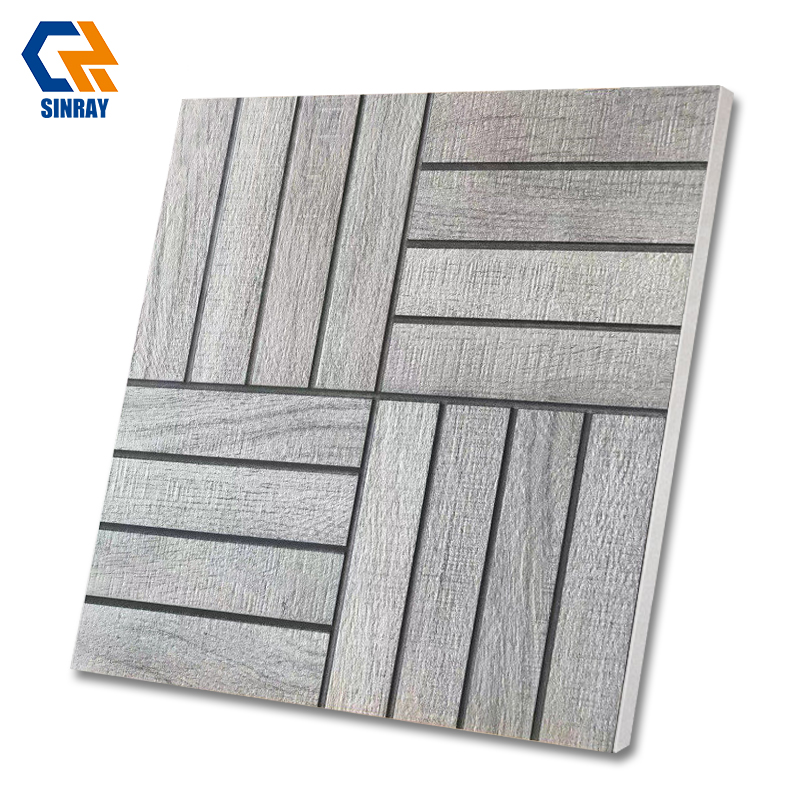 Modern Rustic Wood Grain Antibacterial Interior 9mm Thick Dark Anthracite Matte Surface Wear-Resistant Non-Slip Borders Home