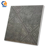 Rustic Matte Wood Grain Modern Anti-Slip Floor & Wall Tiles 9mm Thick 800x800mm for Villa Bathroom Room Borders & Accents