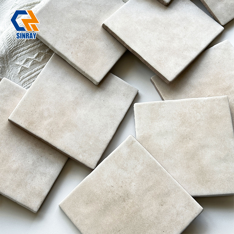 100x100mm Square Moroccan Zellige Hand Crafted Tiles, Multiple Vibrant Earth Glaze Colors Anti-Moisture Decor Tiles For Mediterranean Boho Interior Renovation